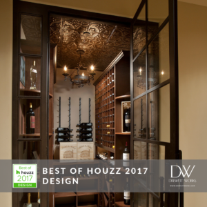 DW was named Best of Houzz 2017 Design for this beautiful wine room