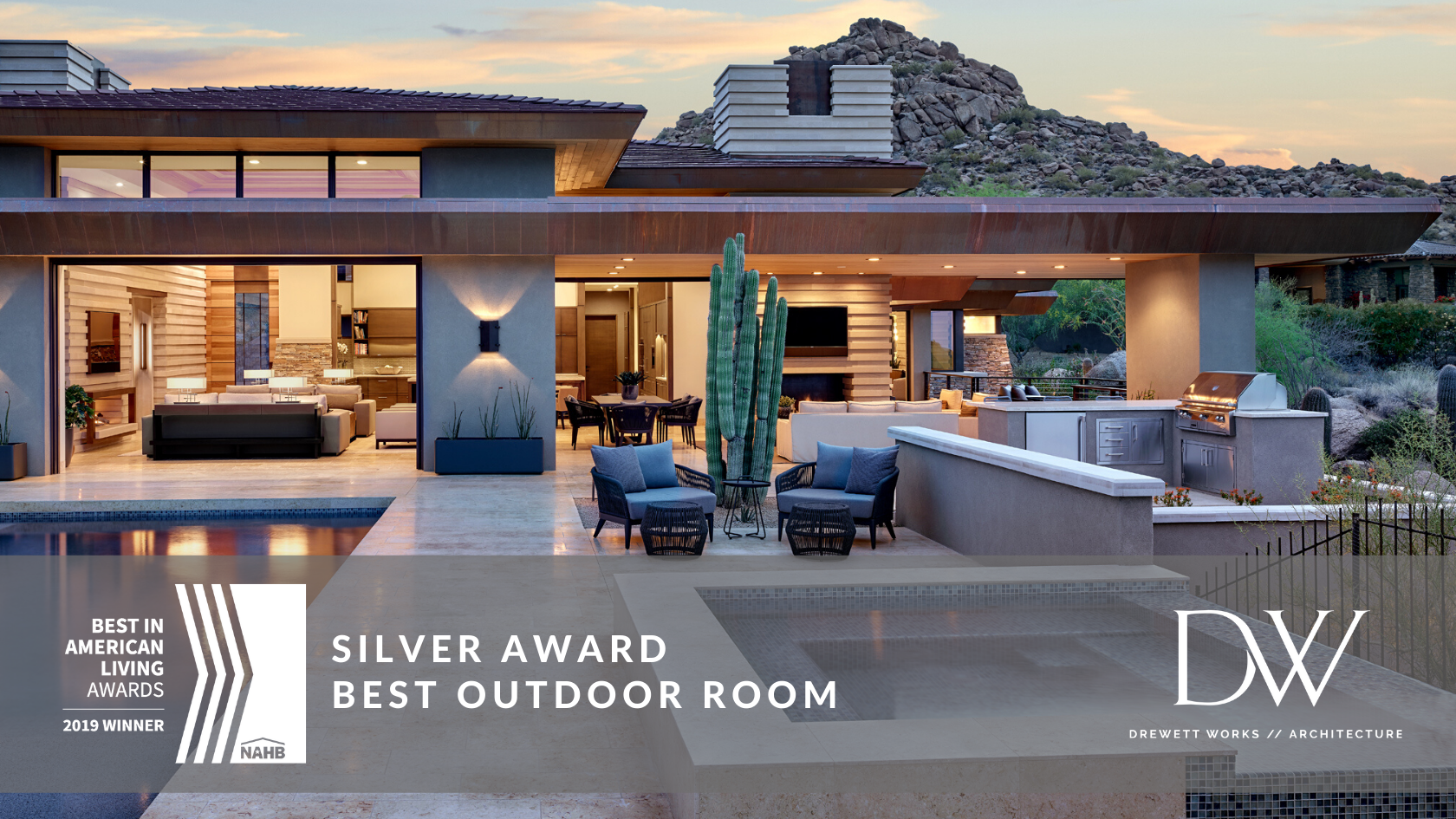 2019 Best in American Living Awards Silver - Best Outdoor Room - Desert Prairie